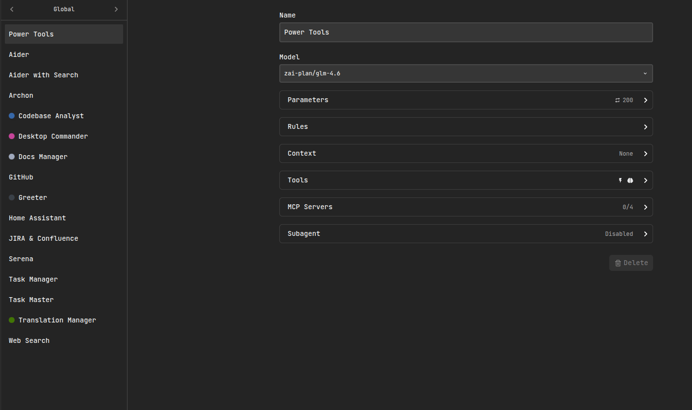 Agent Settings - Use Skills Tools