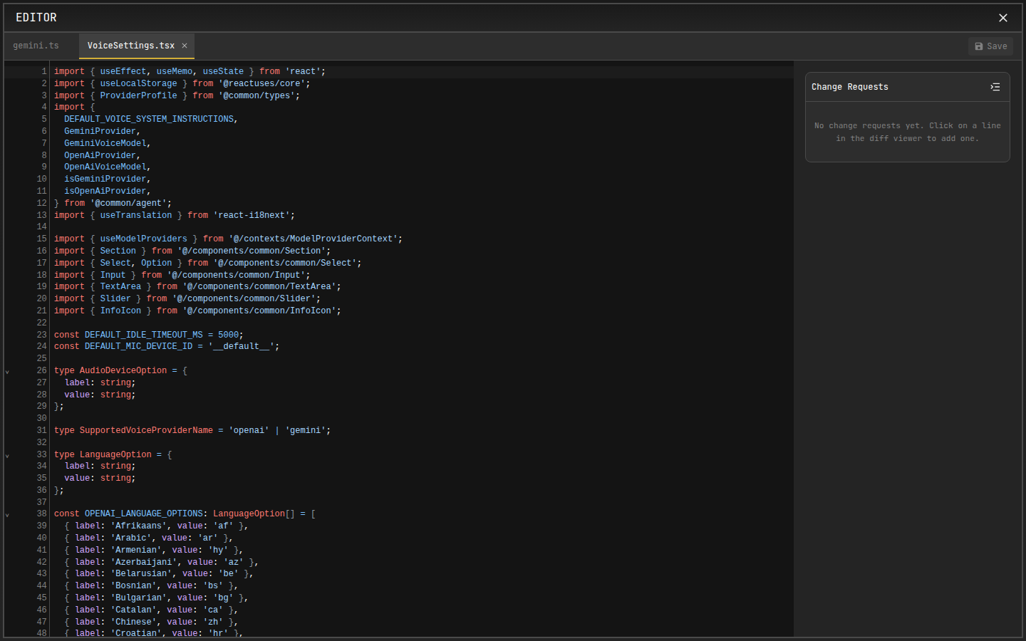 Multi-file editor