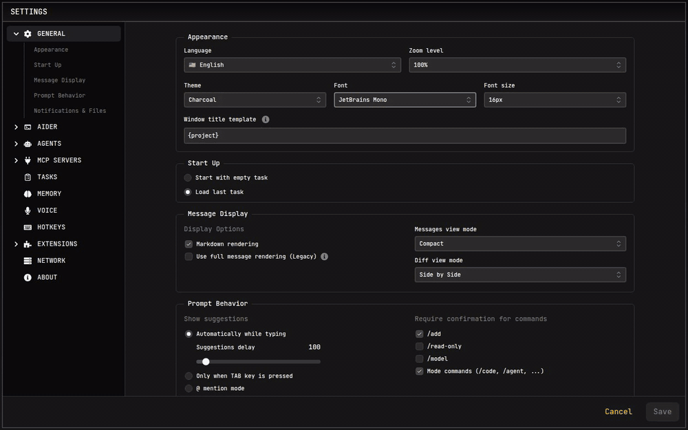 Font Selection Interface