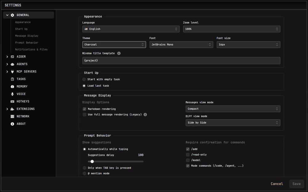 Theme Selection Interface
