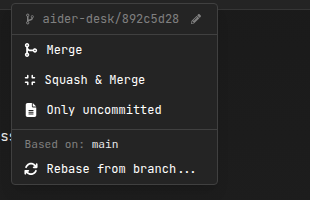 Merge Options